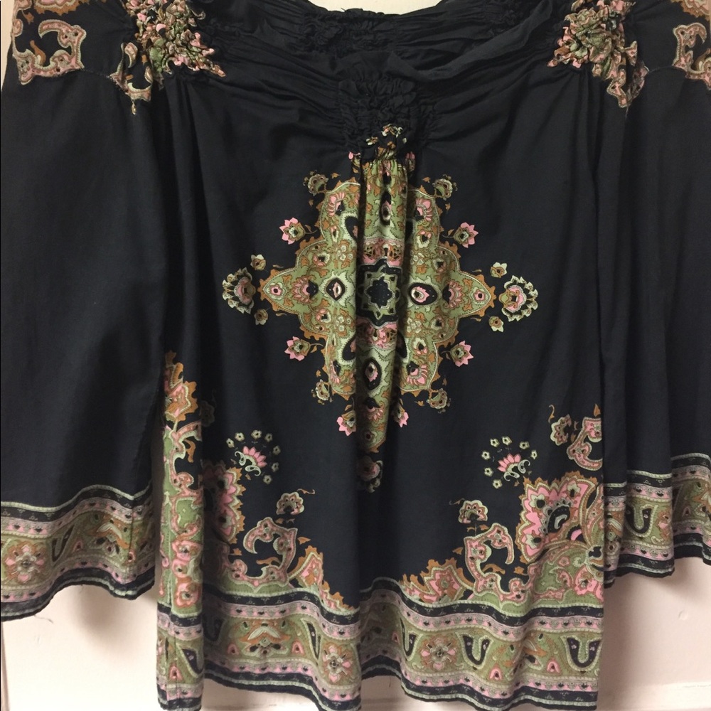 Lucky Swing Top, Wide Sleeves, Scarf Pattern SzM